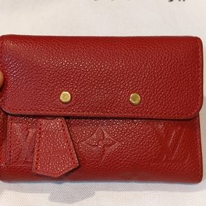 Louis Vuitton pont neuf empreinte wallet cerise